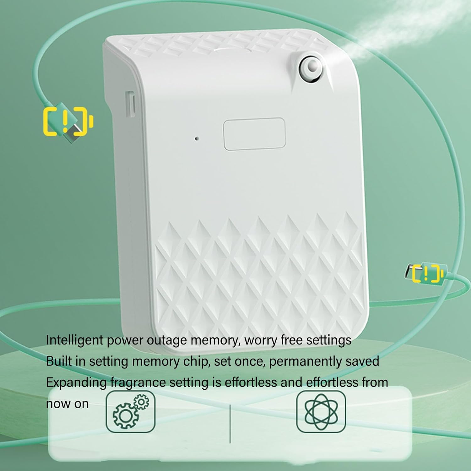 Essential Oil Diffuser, Smart Automatic Fragrance Machine Scent Air Machine, Wall Hanging and Desktop Mount Aromatherapy Diffuser for Home Hotel SPA Sauna Office Large Rooms image number 4