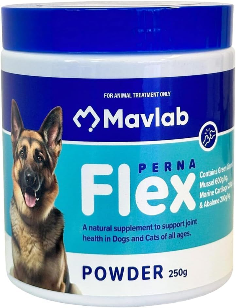 Mavlab Pernaflex&reg; Powder 125G, Veterinary Joint Health Supplement for Dogs and Cats, Australian Made, Veterinary Registered