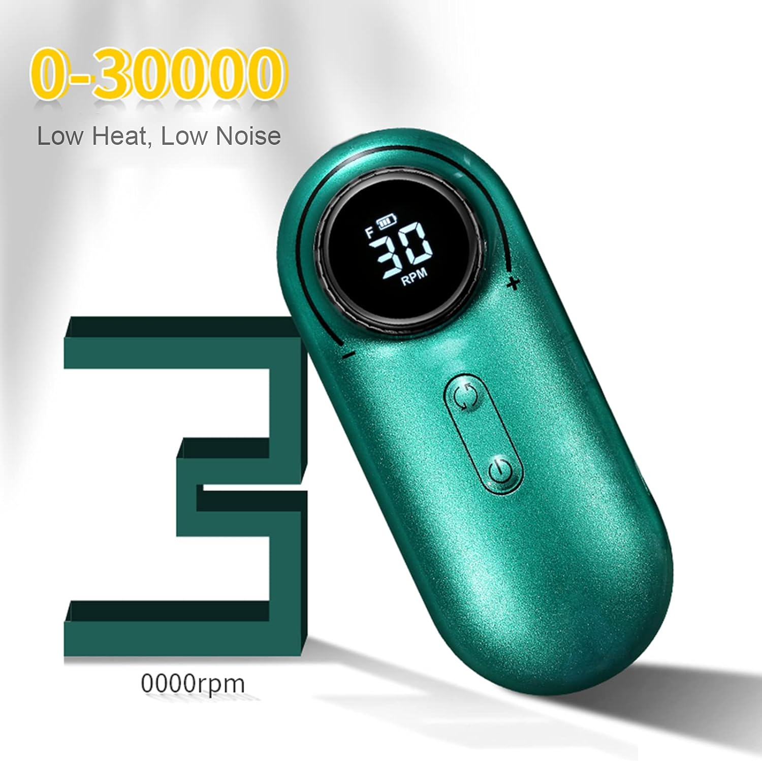 Electric Nail Drill Polish Kit Nail Drill Machine Kit 30000RPM Nail Drill Pen Nail File Manicure Pedicure Tool 6 Drill Bits Sanding Bands for Home Salon Use image number 5