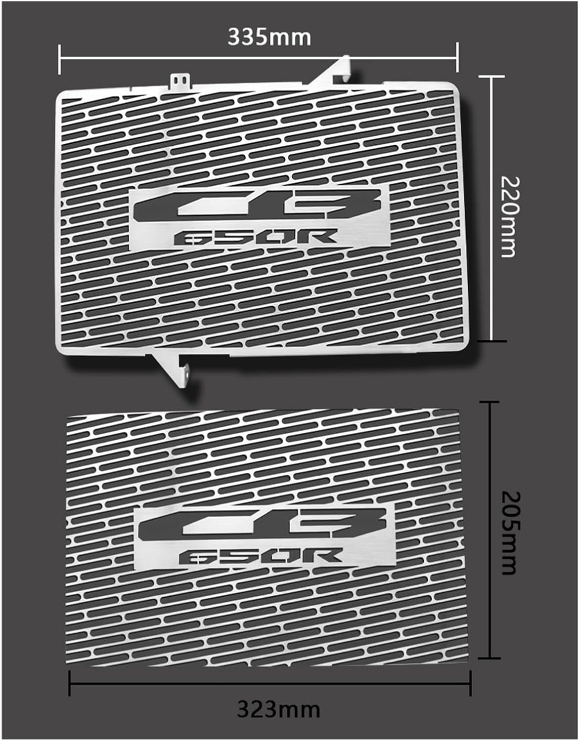 Stainless Steel Radiator Guard Radiator Grille Cover Protection Compatible with Motorcycle CB650R 2019-2022 CB 650R CB650 R 2020 2021 (Color : Silver) image number 5