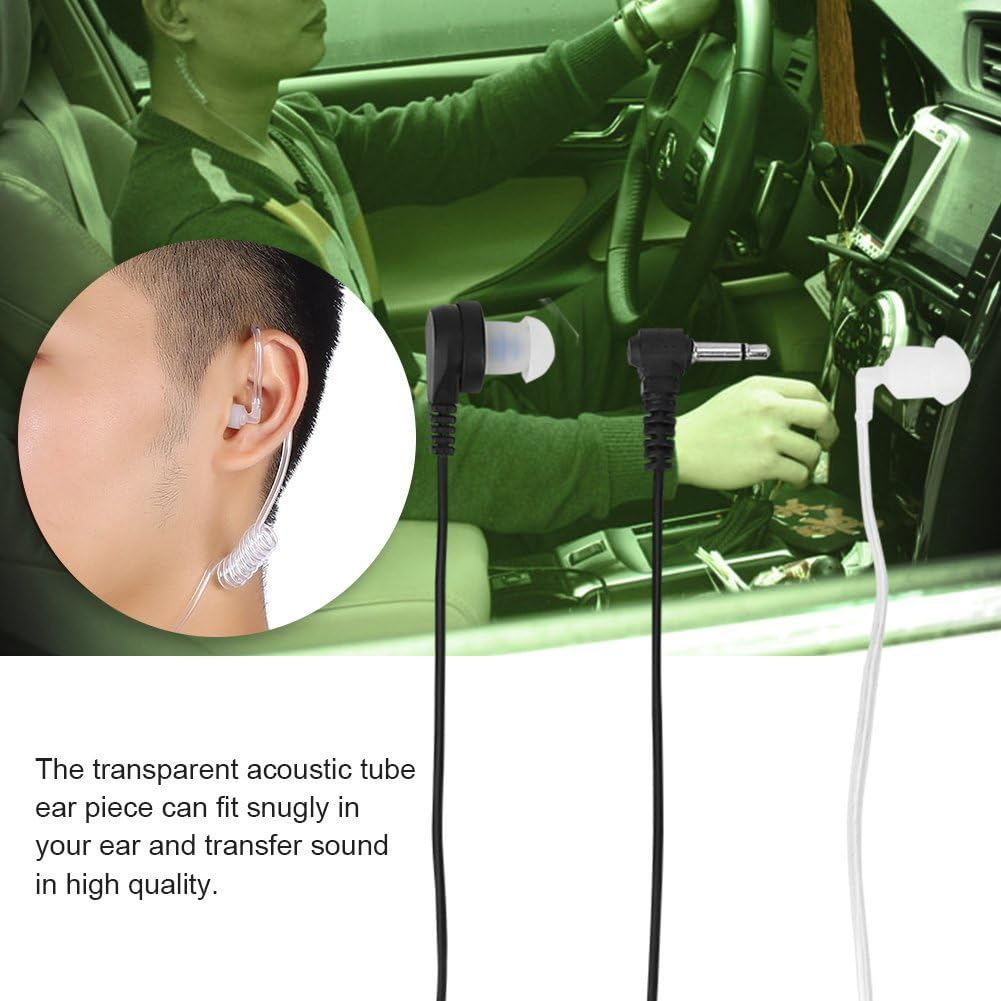 VBESTLIFE 3.5 Mm Wired Headphones, Mono Headphones Earphones anti Radiation Monitoring Headset for Ios/Ios Nano / MP3 / Mobile Phone and Other Devices with Audio Port 3 image number 1