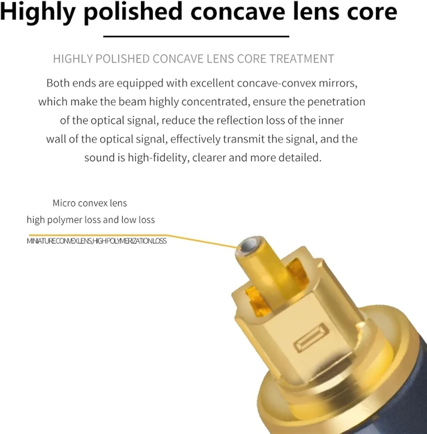 5.1 Hifi Digital Fiber Optic Cable Coaxial Line for DVD Player Amplifier Home SPDIF Audio Speaker(3-M)