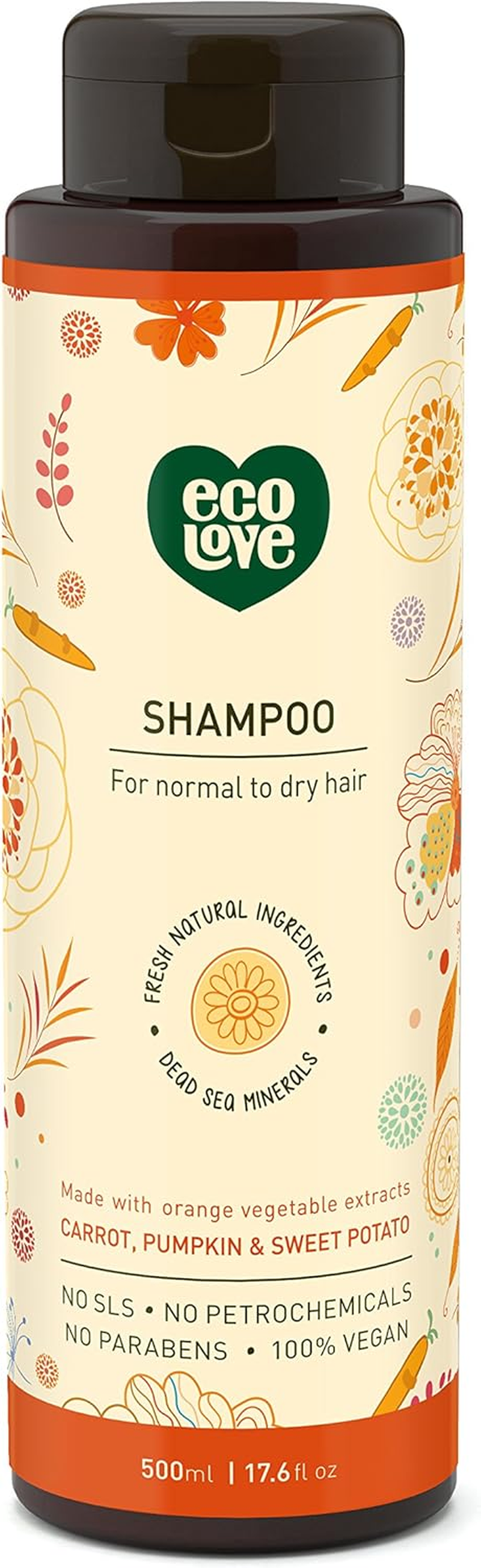 Ecolove - Family Shampoo Green Collection Cucumber, Parsley & Spinach - 17.6 Fl. Oz.