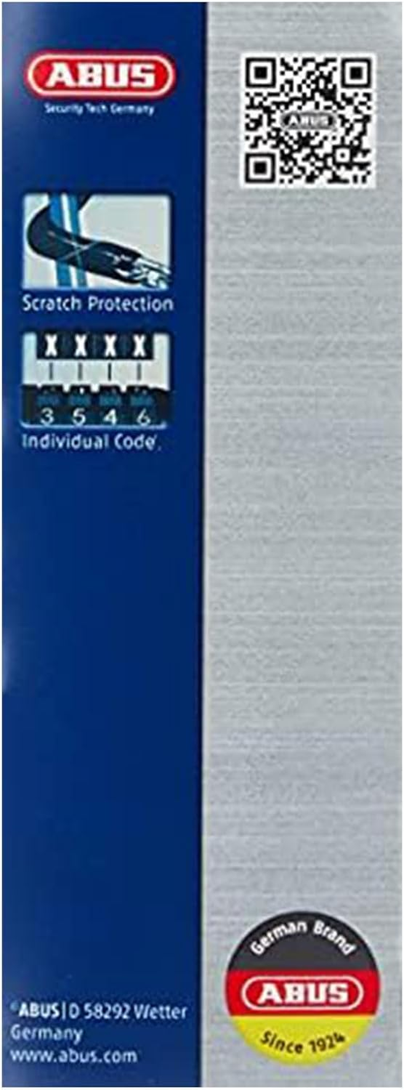 ABUS Tresor 1385/75 Grey Star Chain Lock - Hardened Steel Combination Lock - 6Mm Square Chain - ABUS Security Level 6