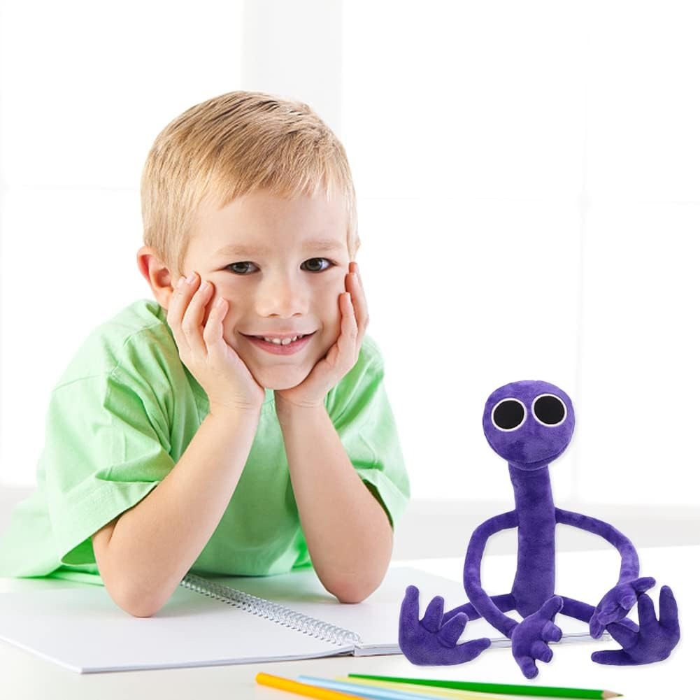 Rainbow Friends Plush Toy Rainbow Friends Plush Cute Plush Doll Gifts for Halloween Thanksgiving Christmas and Game Lovers (Purple) image number 6