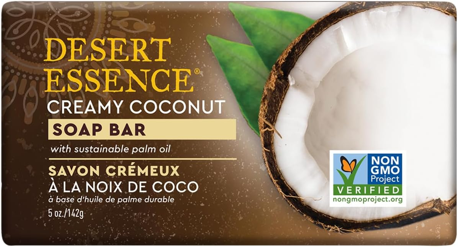 Desert Essence Bar Soap, Creamy Coconut, 5 Ounce