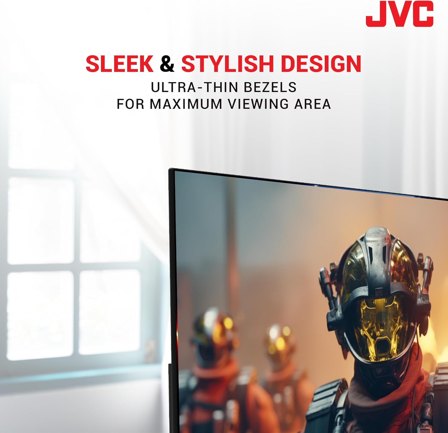 JVC 27 Inch Monitor, 1080P FHD (Full High Definition) Ultra Thin Bezels Display, 165Hz Gaming Monitor with Tilt Adjustment, Display Port & HDMI Inputs, Fast 1Ms Response (LT-GN27225A) image number 4