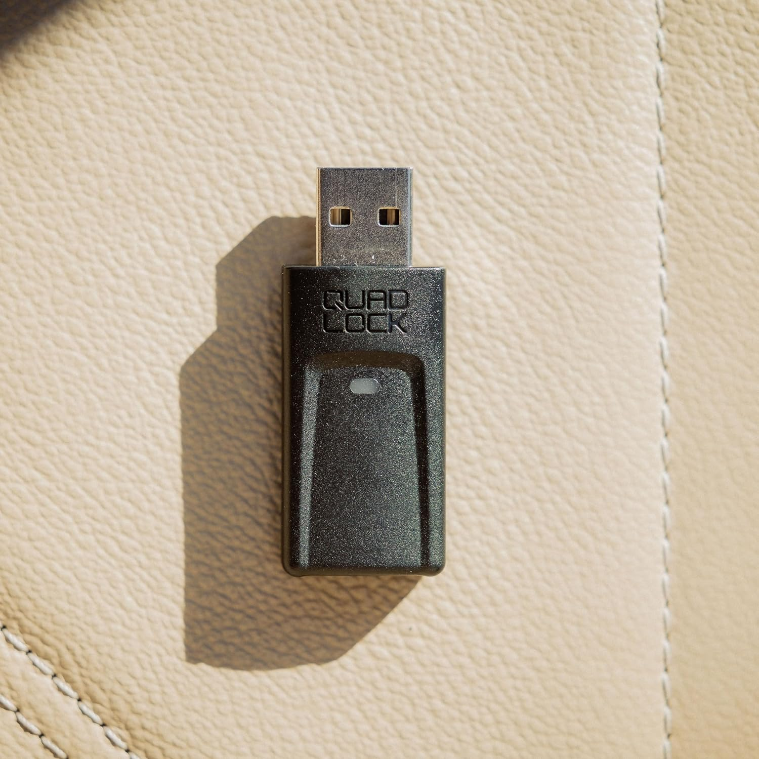 Quad Lock Wireless Car Adapter for Apple Carplay & Android Auto - Plug & Play USB for Cars with Wired Carplay/Android Auto