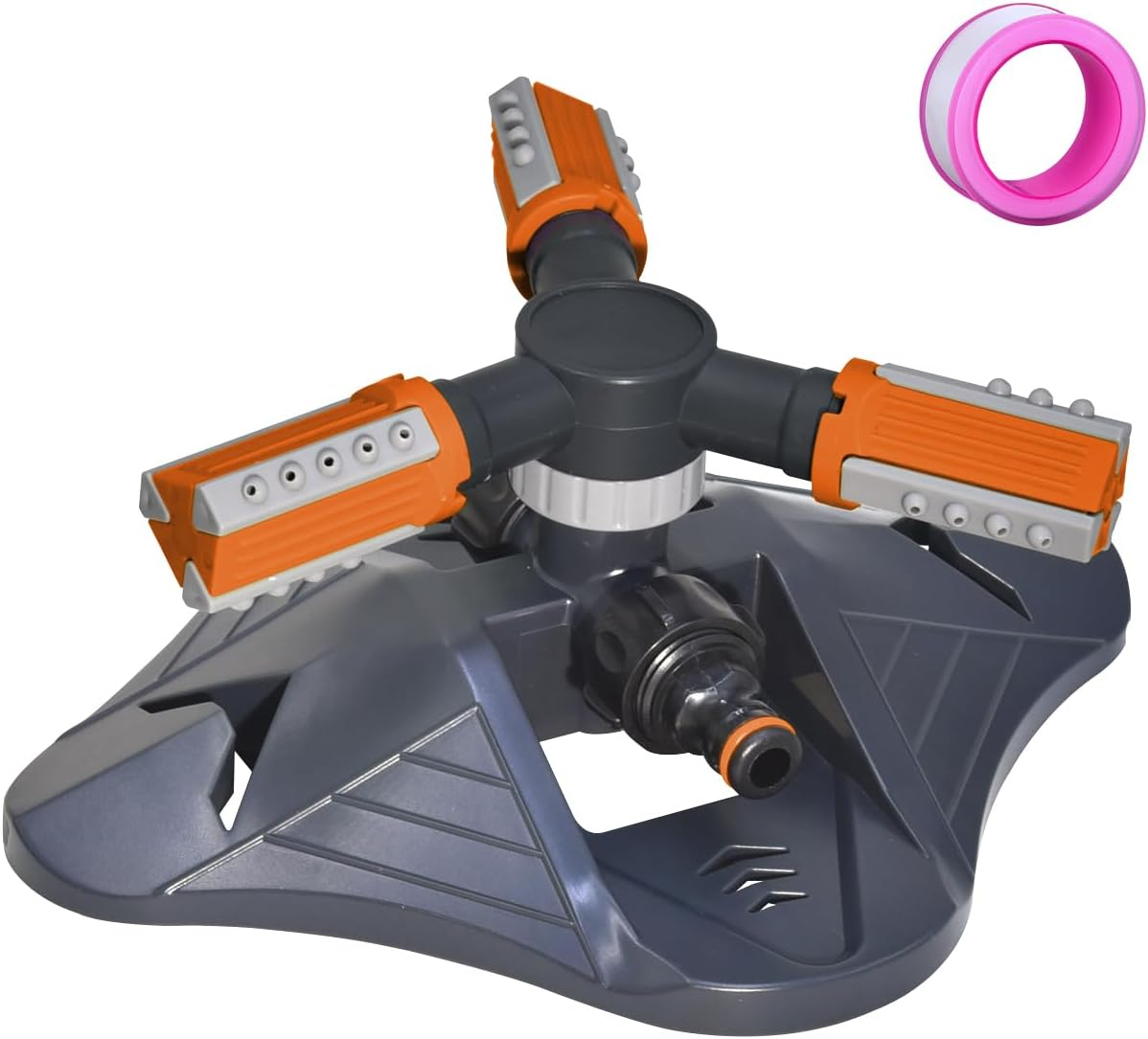 Alpen Garden Sprinkler Lawn Sprinkler, Automatic 360 Degree Adjustable Rotating Irrigation Sprinkler System, Grass Water Sprinkler for Yard, Garden Sprinkler Hose for Large Ara