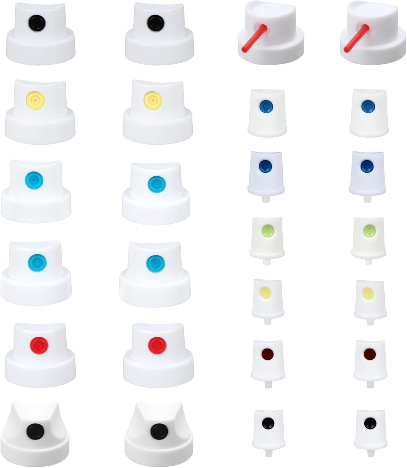 26Pcs Universal Spray Paint Nozzle Caps Set for Female Cans with 0.2" to 7" Tips, Replacement Spray Paint Tips & Adapters for All Cans, DIY & Professional Use image number 6