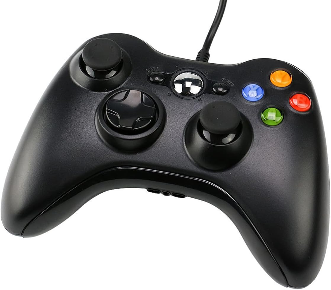Ariv Hommey Wired Controller for Microsoft XBOX 360 Game Gamepad Joystick Game Controller for 360 with Dual-Vibration Turbo Compatible with Xbox 360/360 Slim and PC Windows 7,8,10,11 image number 2