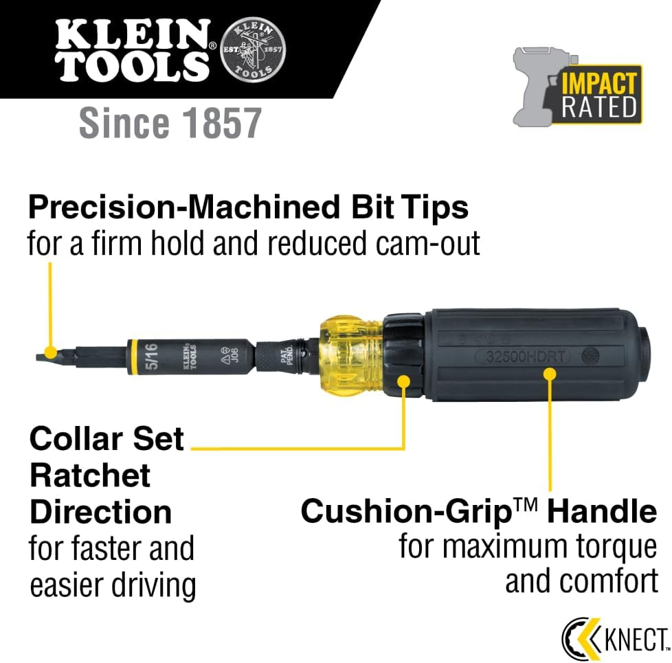 KLEIN TOOLS KNECT 11IN1 IMPACT RTD RATCHETING S/DRVR image number 3