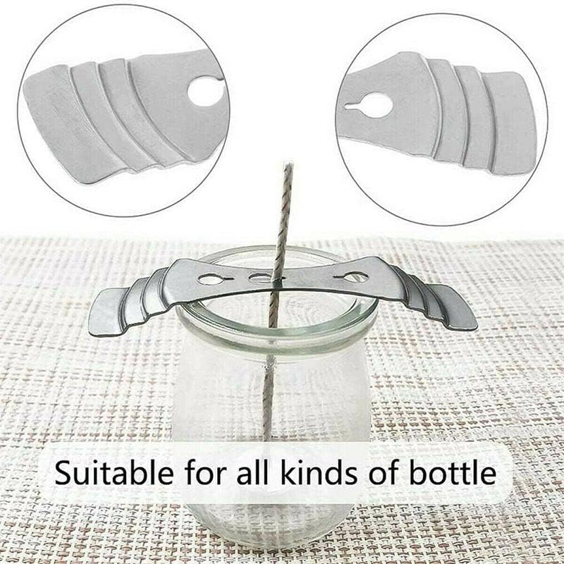 AIMALL 10 Metal Candle Wick Centering Devices, Durable Wick Holders for Candle Making, Ideal for Ensuring Proper Wick Alignment image number 6