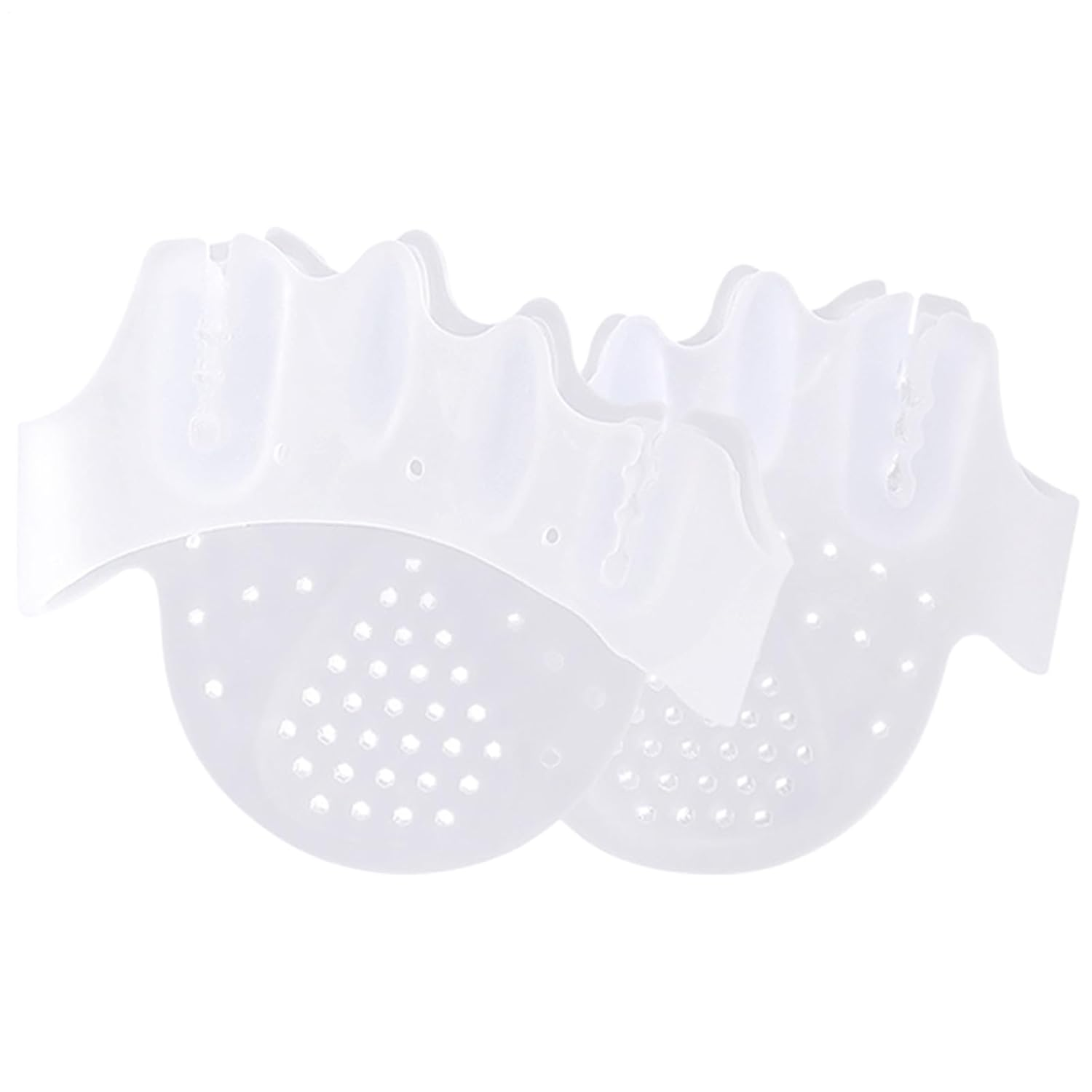 Toe Spreader | 2X Silicone Foot Toe Separators,Foot Corrector Cushion Forefoot Half-Size Pad for Yoga Exercise Daily Use High Heels Walking Home Dancing Pedicure Men Women - Transparent image number 4