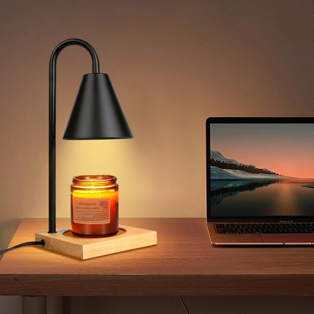 Candle Warmer Lamp Table Lamp with Timer Dimmabe for Scented Jar Candles with 2 Bulbs, Home Decor Products for Christmas Mothers Day Gift Birthday Women & Mom Gifts image number 1