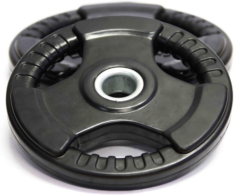 Standard Weight Plate for Dumbbell and Barbell - Premium Quality Weighted Rubber Coated Plates Gym Equipment Accessories Body Building, Weightlifting, Crossfit, Fitness & Sports image number 2