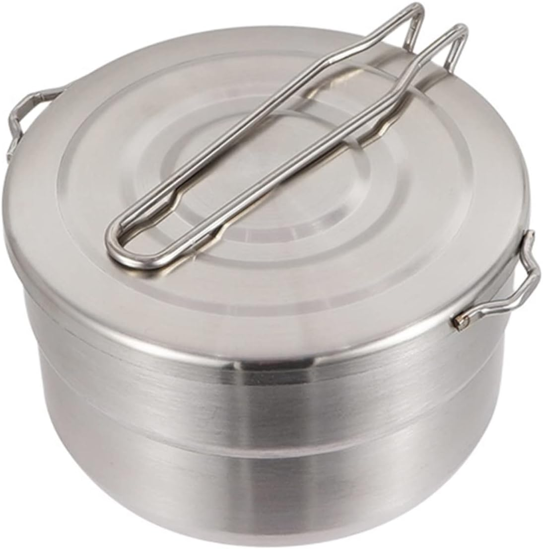 Lightweight Portable Folding Pot Camping Cookware Hiking Pot Outdoor Cooking Utensils Bento for Indoor Outdoor image number 1