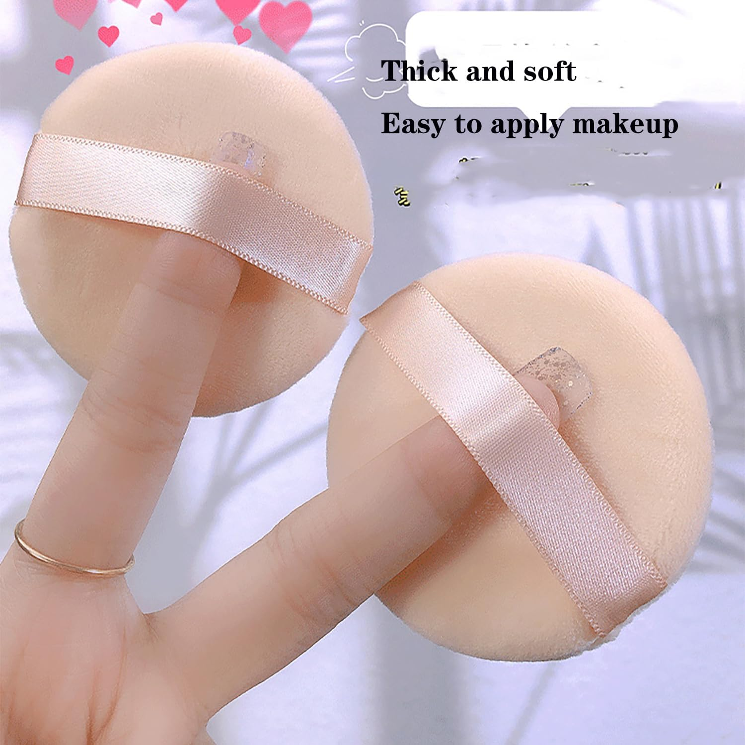 Loose Powder Puff round Shape 2 Pcs image number 4
