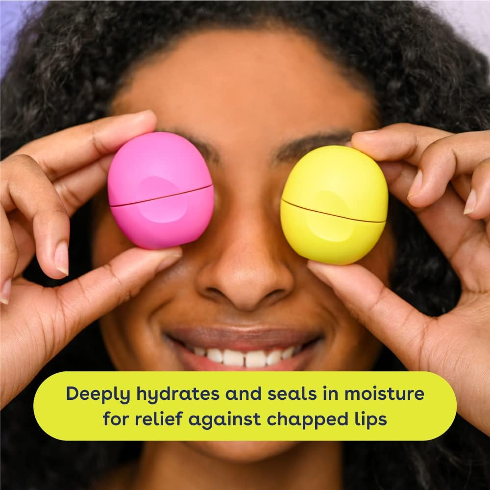 EOS Visibly Soft Lip Balm Sphere, Vanilla Mint, 0.25 Ounce image number 1