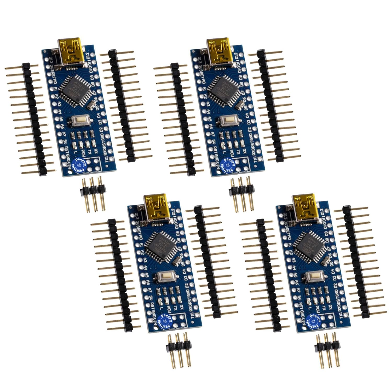 Nano 3.0 Atmega328 Unsoldered Arduino Compatible 32KB Flash 14 Digital I/O 8 Analog Inputs 5V (4) image number 1