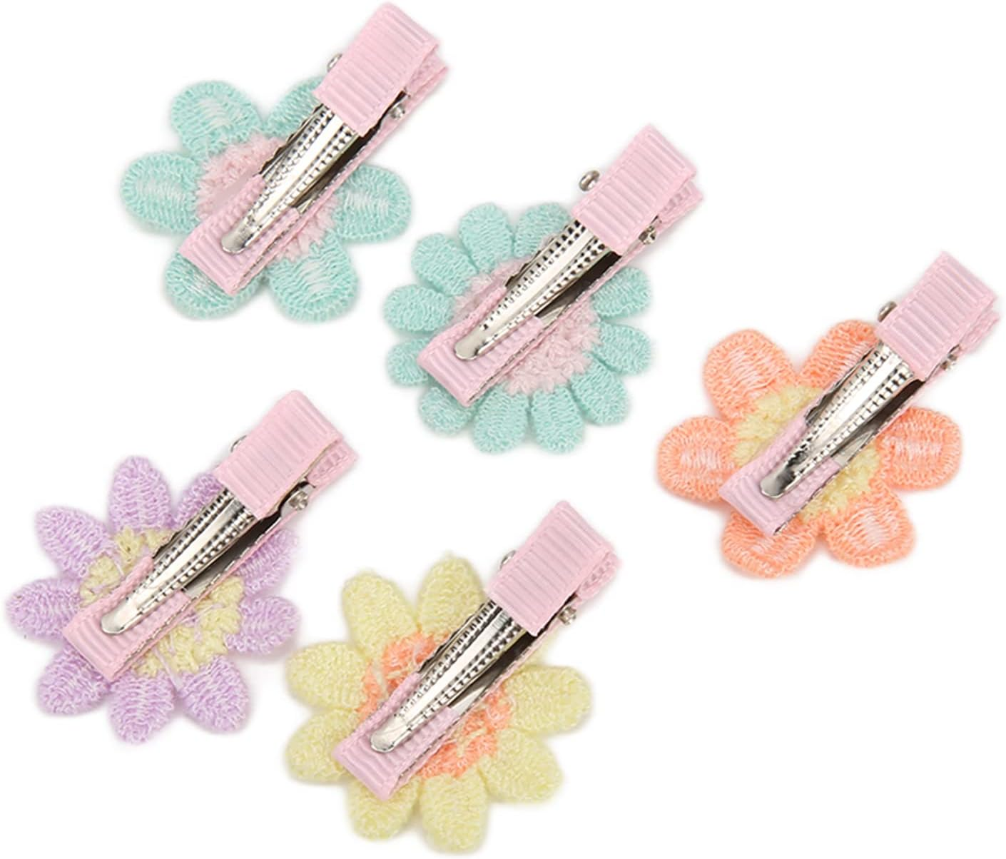 Cute Puppy Supplies Dog Accessories for Small Dogs,Dog Hair Flower Clips,Cute Floral Pet Hair Clips, Six Petal Flower Funny Adorable Decorative Pet Flower image number 1