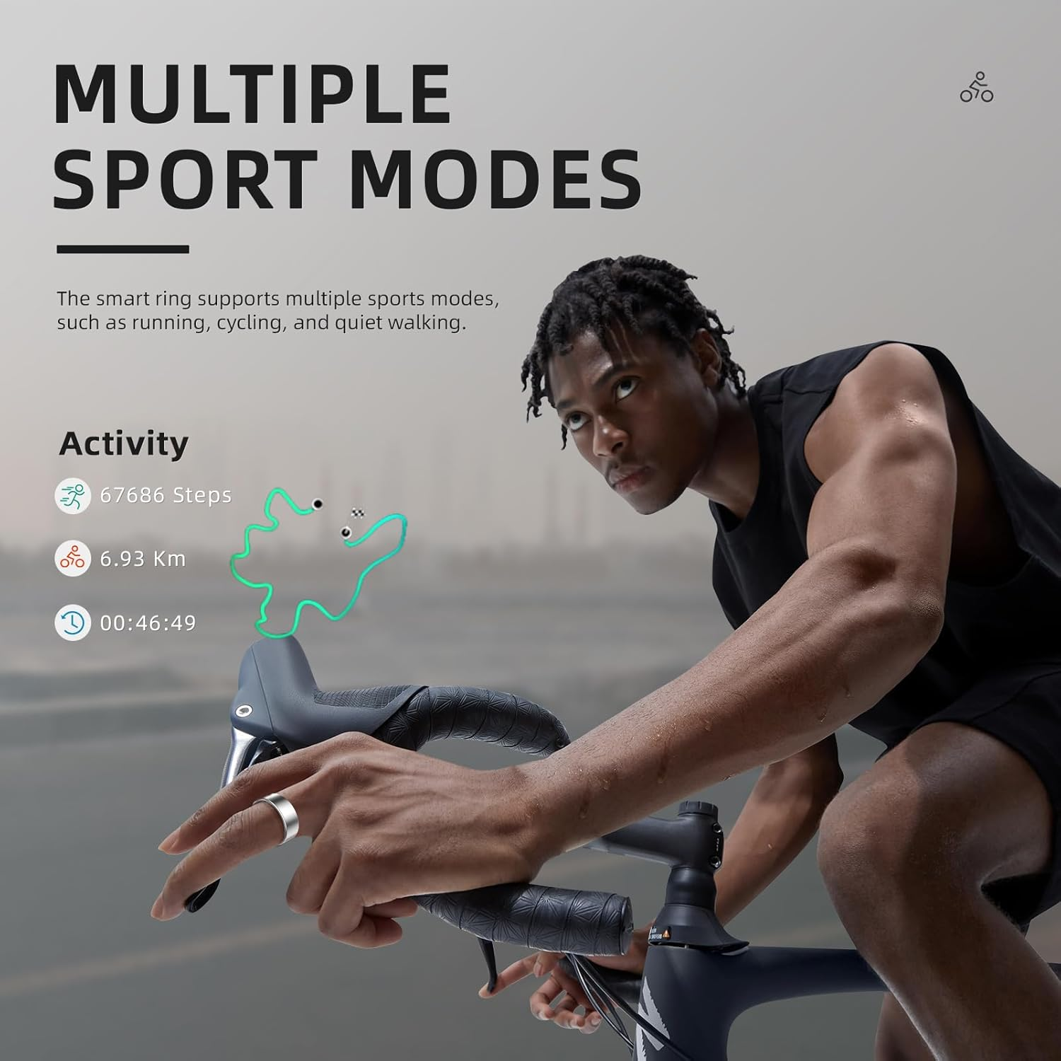 Smart Ring Health Management, Magnetic Charging Case, Compatible with Android/Iphone, 3 Sports Modes, 7 Data Measurement Functions, ATM10 Waterproof 2.0 (Gold 2.0, 9)