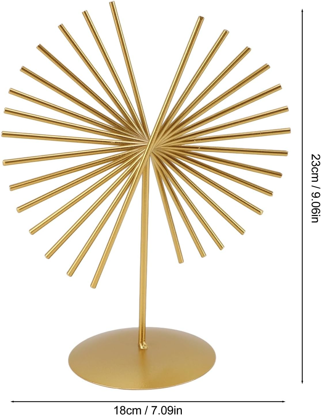 Metal Abstract Sculpture, Unique Design, Handcrafted, Elegant Texture, Versatile, Home Livingroom Office Decoration with Base image number 1