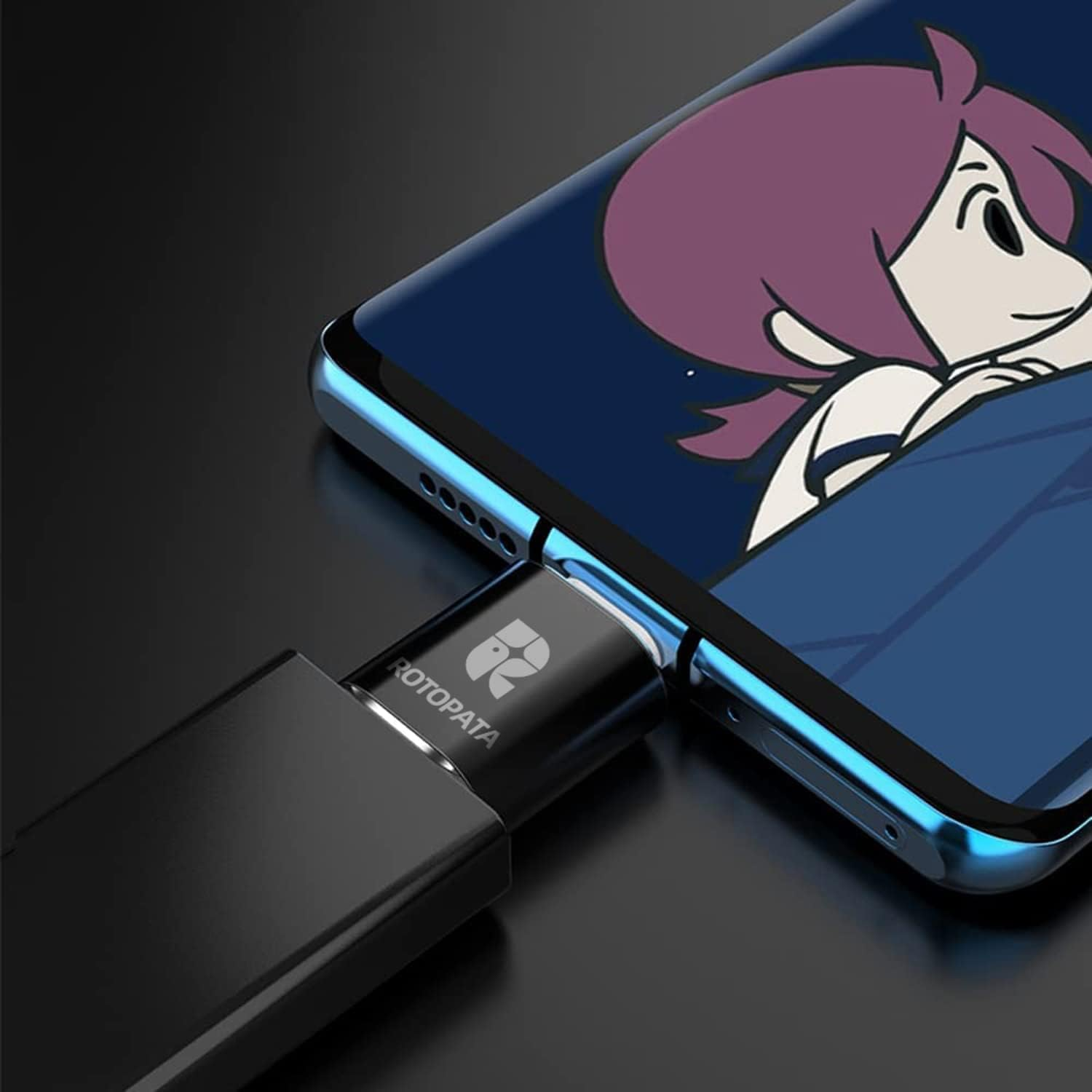 ROTOPATA 2 Pack USB C to USB Adapter, USB a to USB C 3.0 Female OTG Adapter for Macbook Pro2019, Macbook Air 2020, Ipad Pro 2020 & Other Type C Devices image number 5