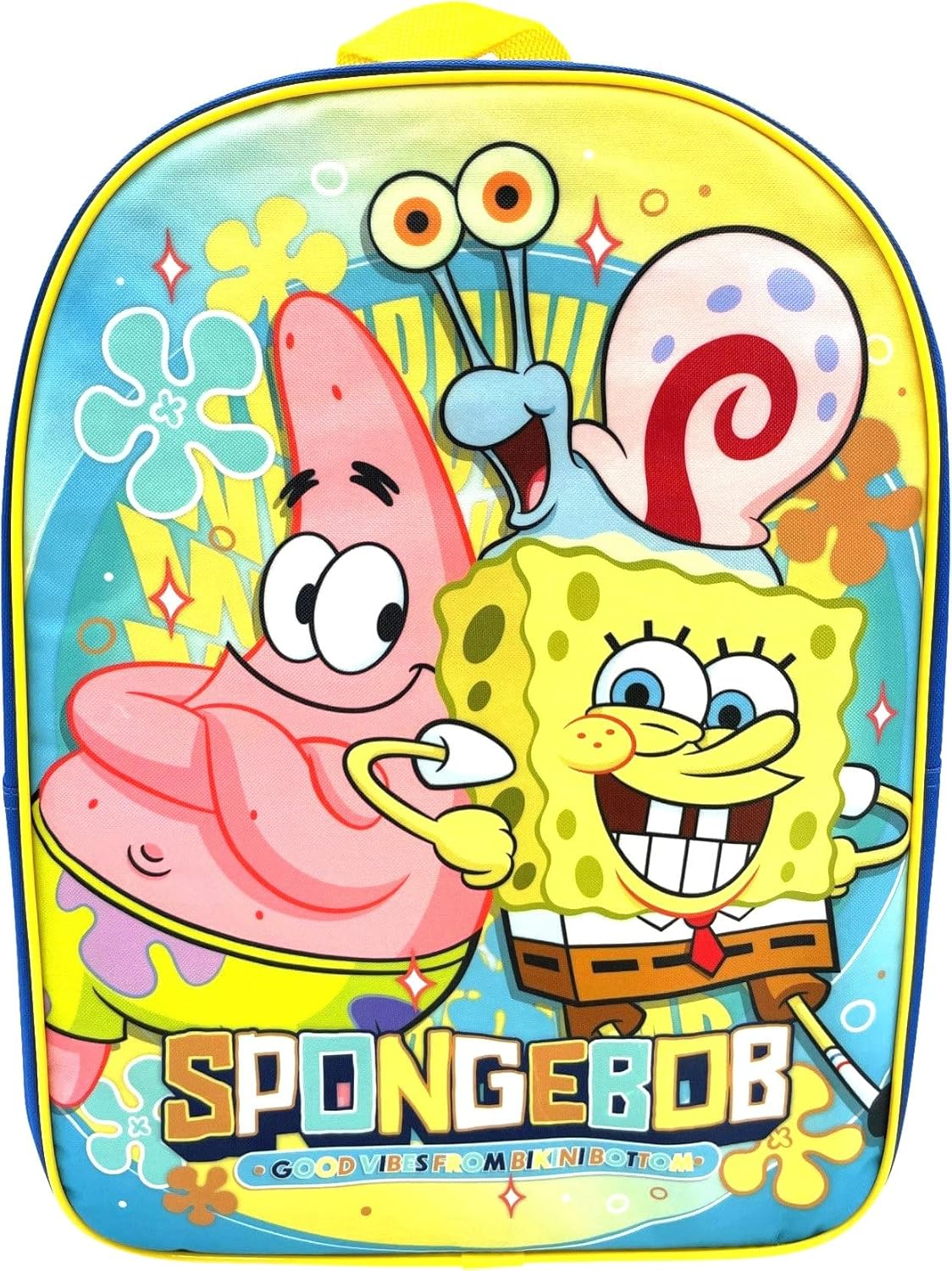 Ruz Sponge Bob 15" School Backpack image number 3