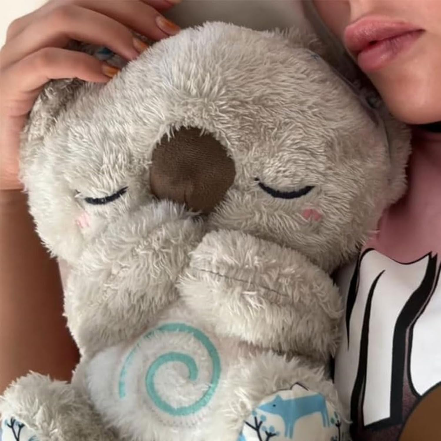 Kukelen Anxietys Relief Koala，Soothing Koala Bear Arrily Calming Otter Breathing Koala Sleep Buddy Calming Otter Plush for Anxiety with Music Lights & Rhythmic Breathing Motion (2 PCS)