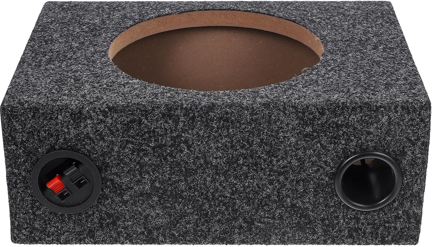 ULTECHNOVO 8In Car Ported Subwoofer Box, Speaker Enclosures, Wooden Car Box Speaker Cabinets with Sound-Absorbing Cotton Carpeted Finish for Great Sound Quality for Home, Vehicle