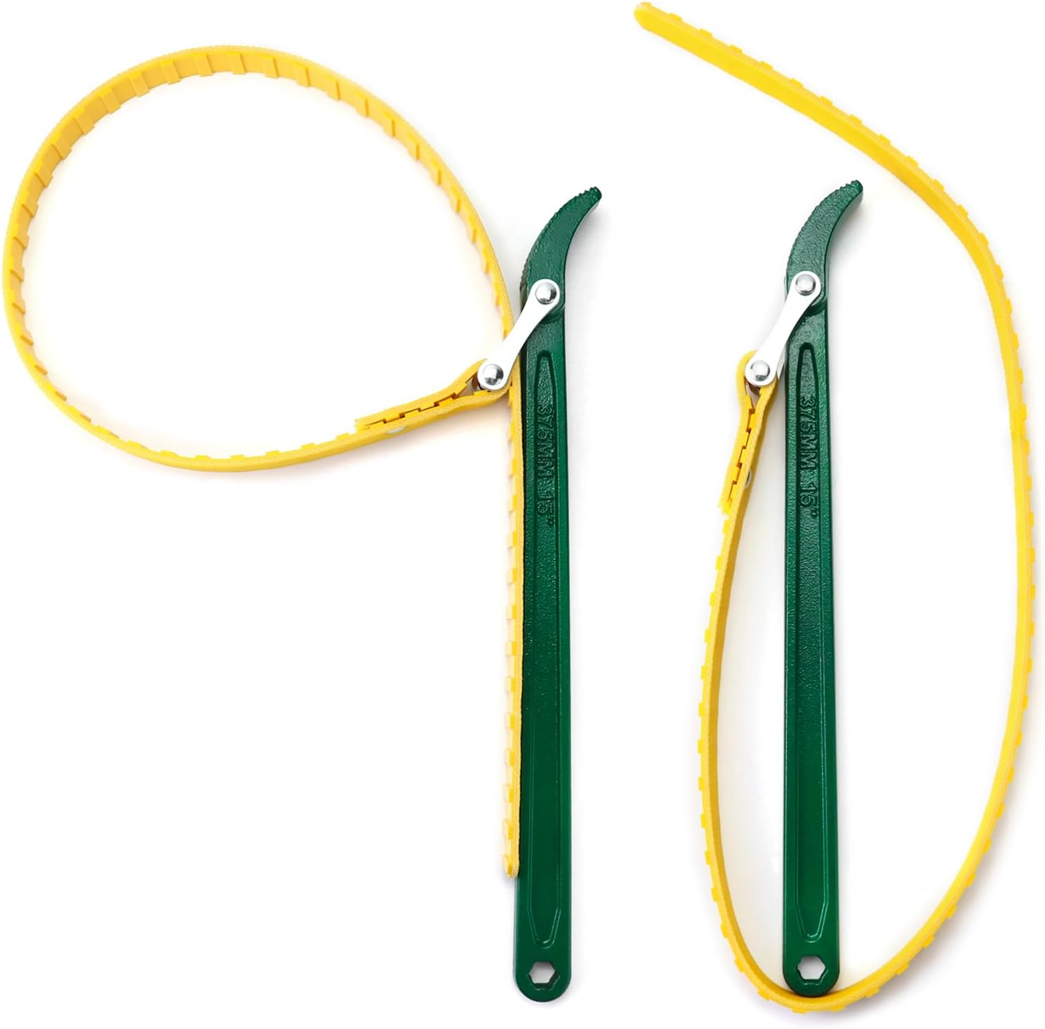 QWORK 15" Belt Strap Wrench, Multi-Purpose Adjustable Strap Oil Filter Strap Opener Wrench image number 4