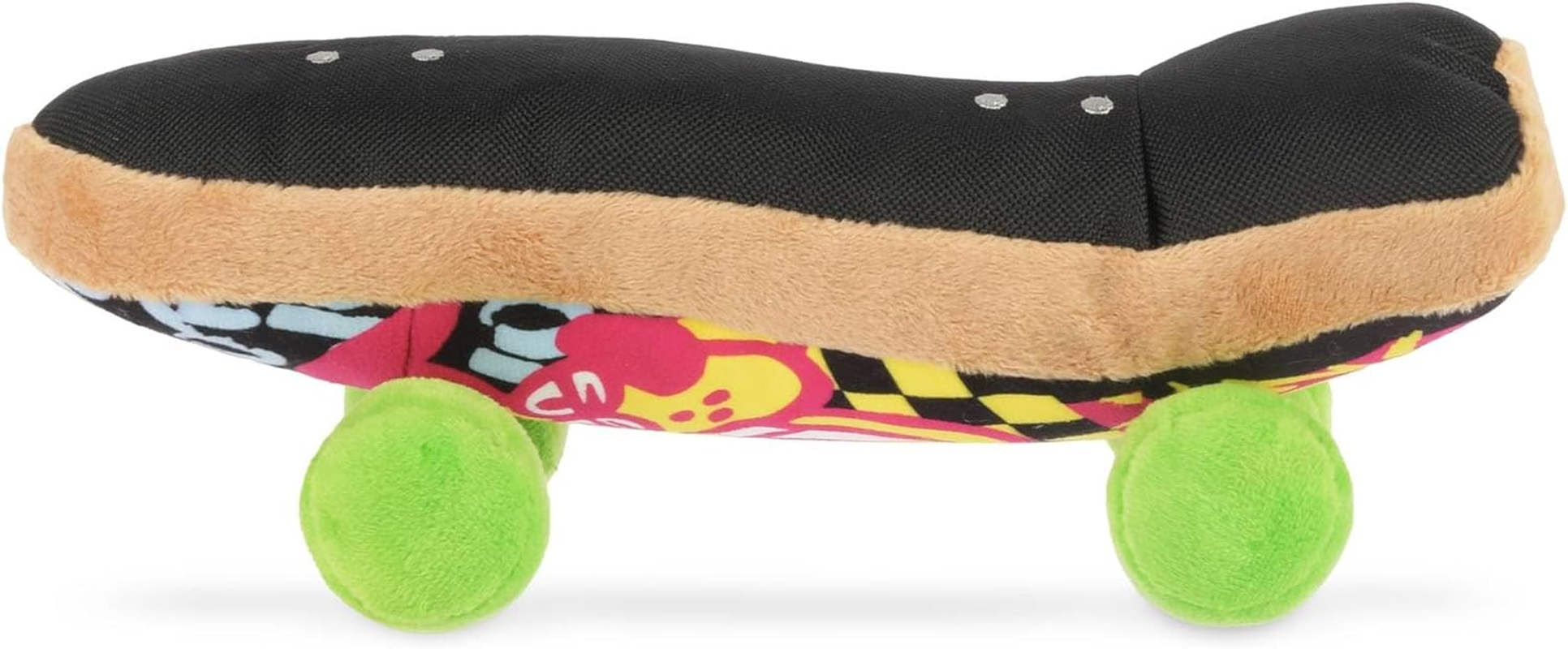 P.L.A.Y. Cute Plush Dog Toys - 1990S Classics Themed Durable Squeaker Crinkle Chew Toy, Great for Puppies & Small, Medium, Large Dogs - Machine Washable, Recycled Materials (Kickflippin K9 Skateboard) image number 1