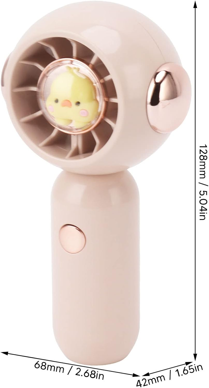 Portable Handheld Fan - Personal Cooling Fan with Adjustable Speed, Compact Electric Design, USB Charging, for Indoor & Outdoor Use - White image number 7