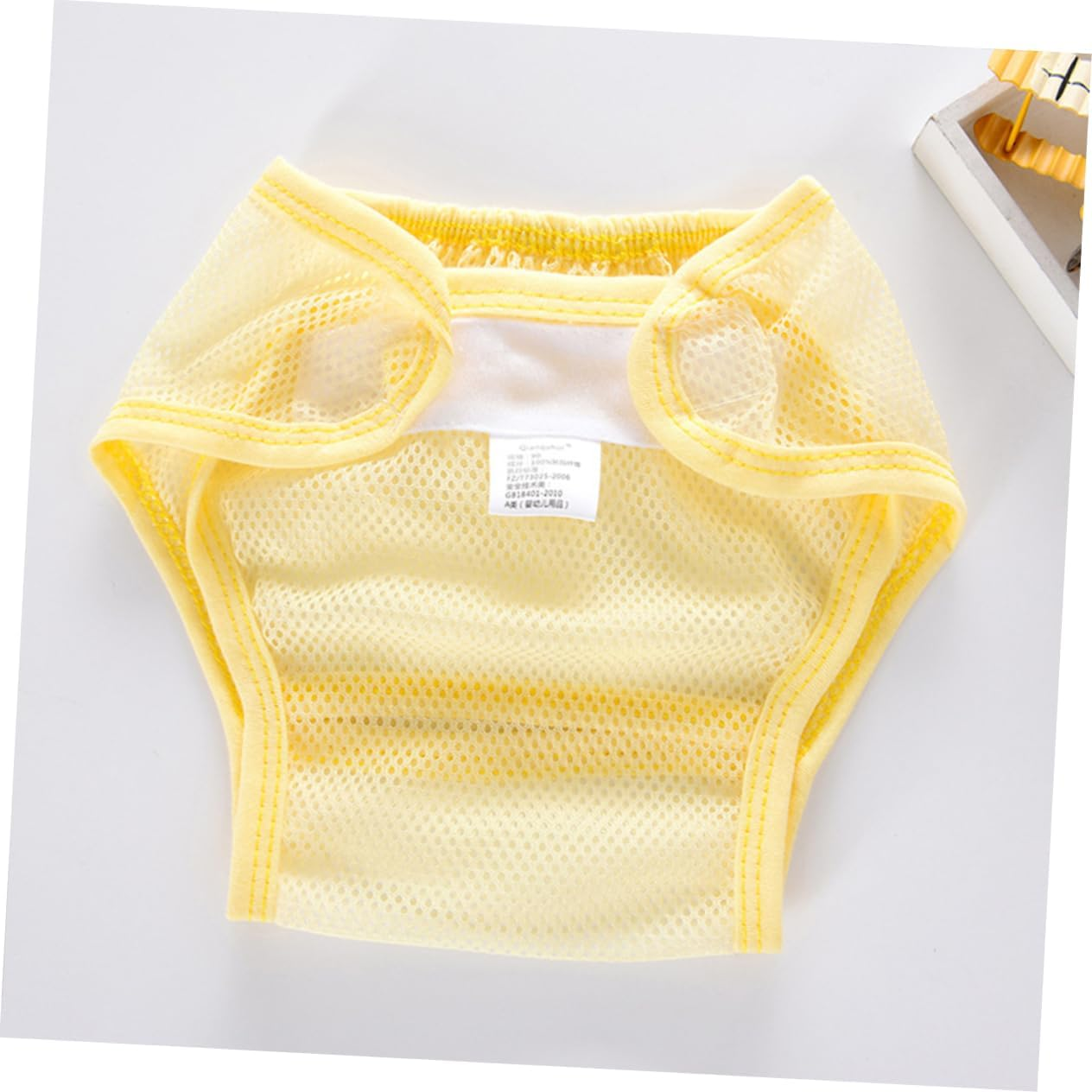 3Pcs Washable Mesh Cloth Diaper Cover Breathable Training Pants for Potty Practice for Months image number 2