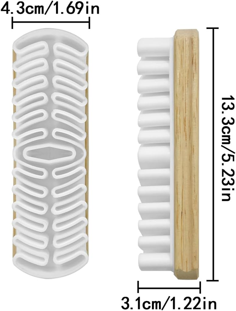 Suede Cleaning Shoe Brush, Nubuck Wood Brush for Jackets, Furniture, Boots (Brown) image number 2