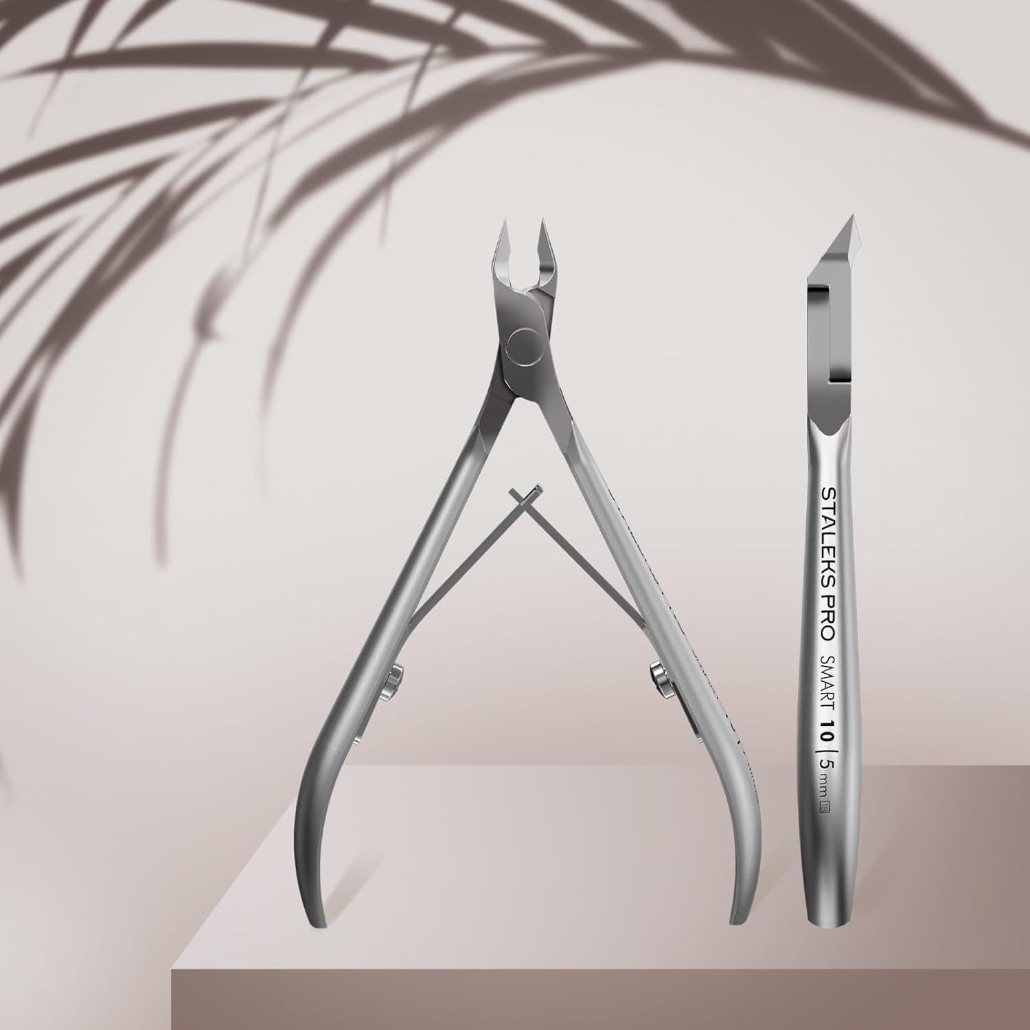 Staleks Pro SMART 10 Cuticle Nippers ? 5 Mm Blades ? Satin Finish ? Stainless Steel ? Professional Skin Nippers for Classic Manicure & Hardware Use