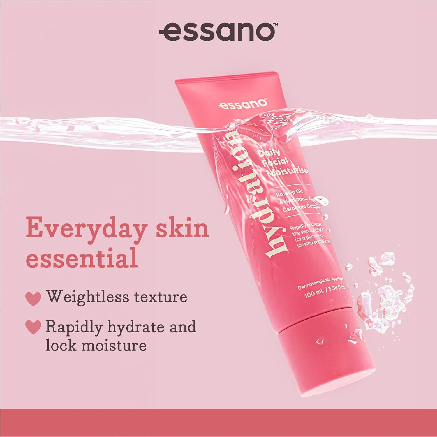 Essano Hydration+ Daily Facial Moisturiser 100 Ml image number 4