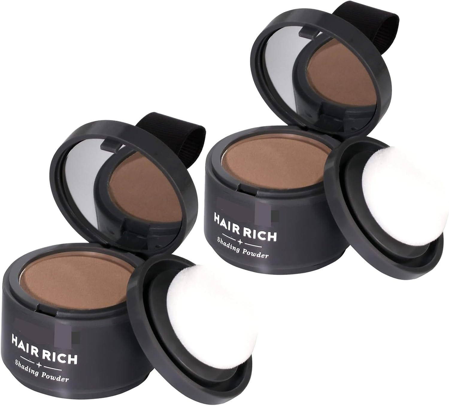 Hairline Powder-2Pcs All in One Instant Hairline & Root Bald Spot Concealer,Natural-Looking Hair Coverage Root Touch up Powder for Men and Women to Cover Greys & Refresh Roots（Black） image number 2