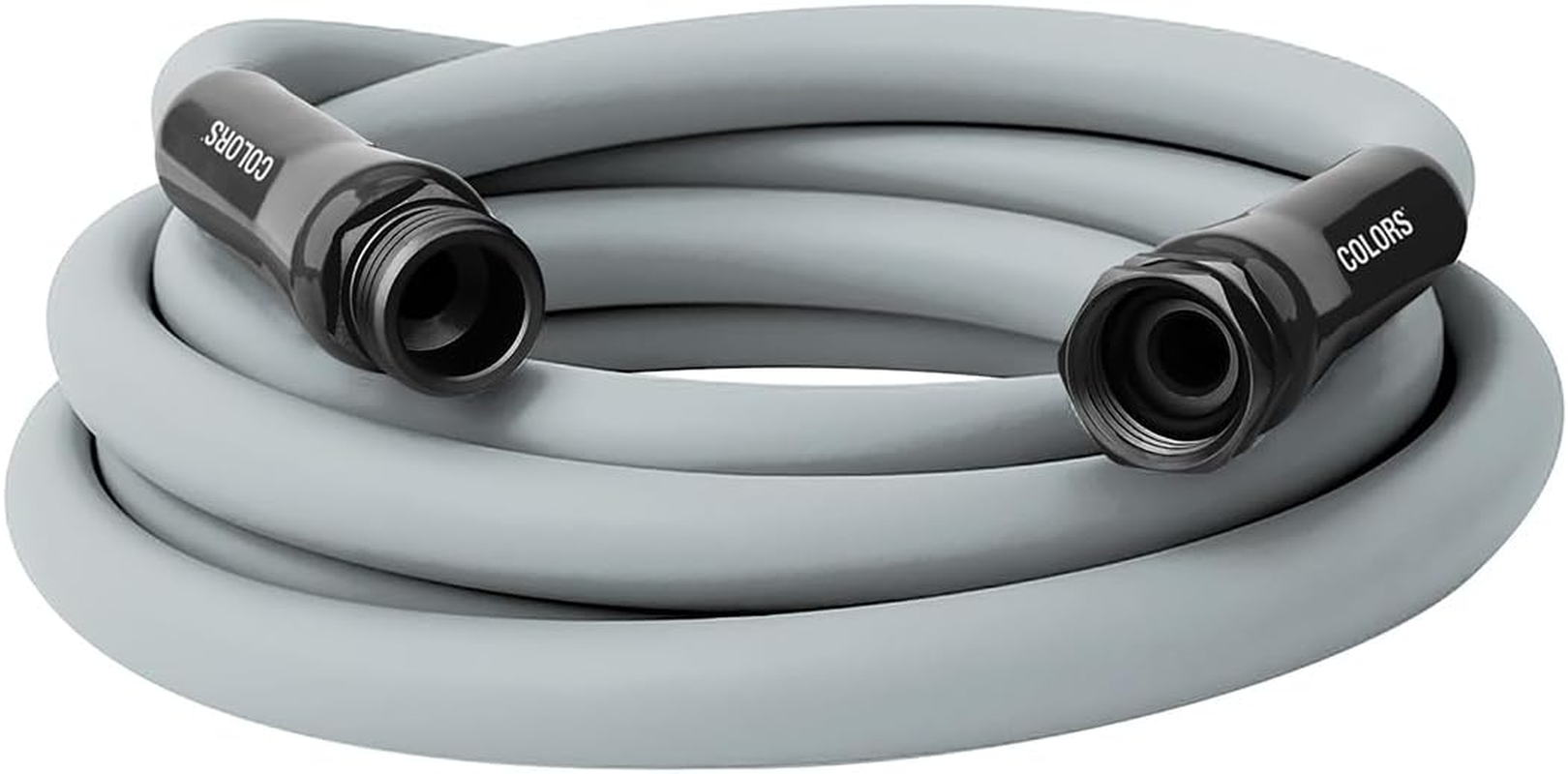 Flexzilla Colors Lead-In Garden Hose 5/8In. X 10Ft., Lightweight All-Weather Water Hose, Durable and Flexible, Leak-Free Connections, Slate Gray image number 1