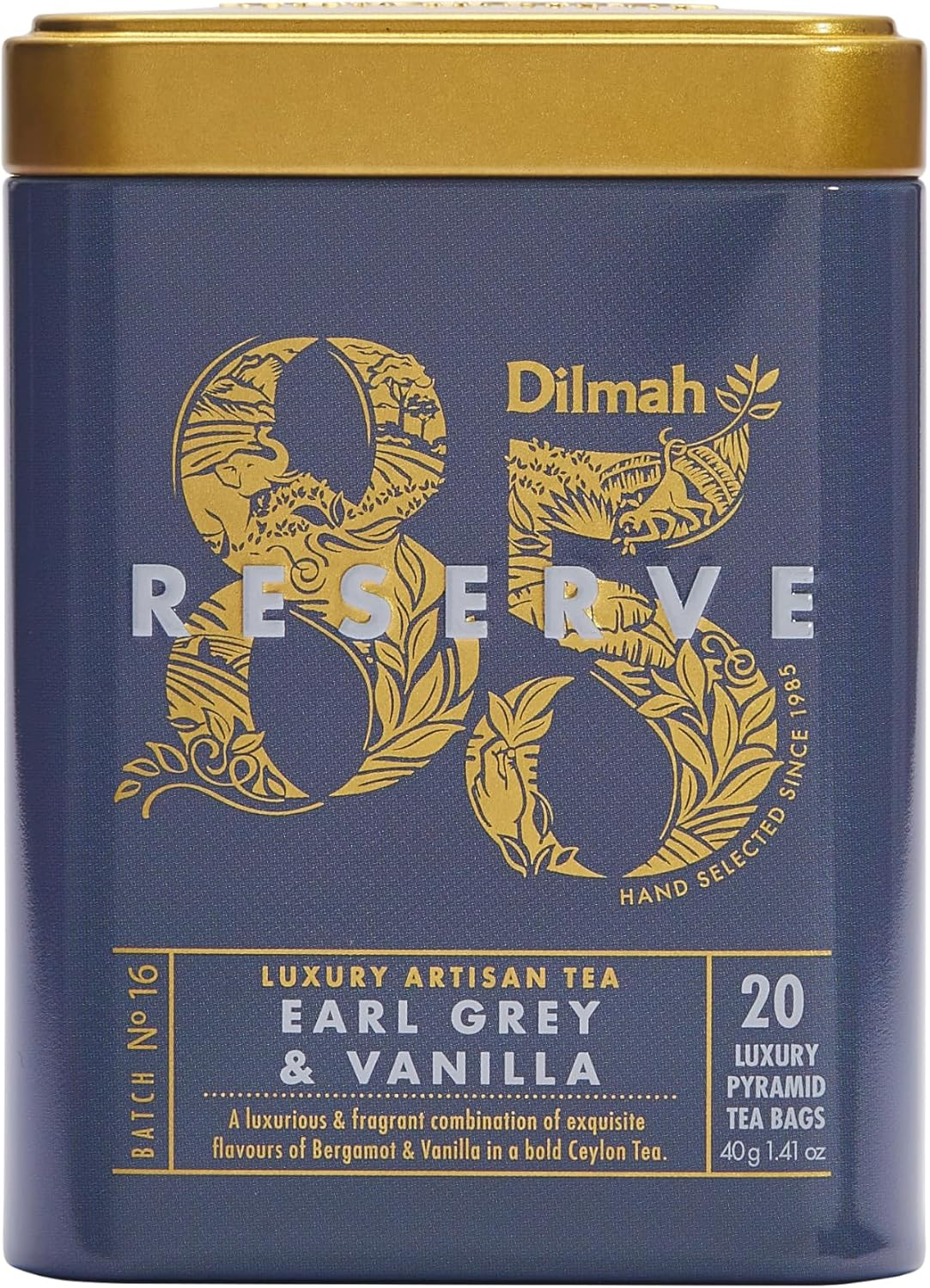 Dilmah 85 Reserve Earl Grey & Vanilla - 20 Luxury Leaf Tea Bags image number 1