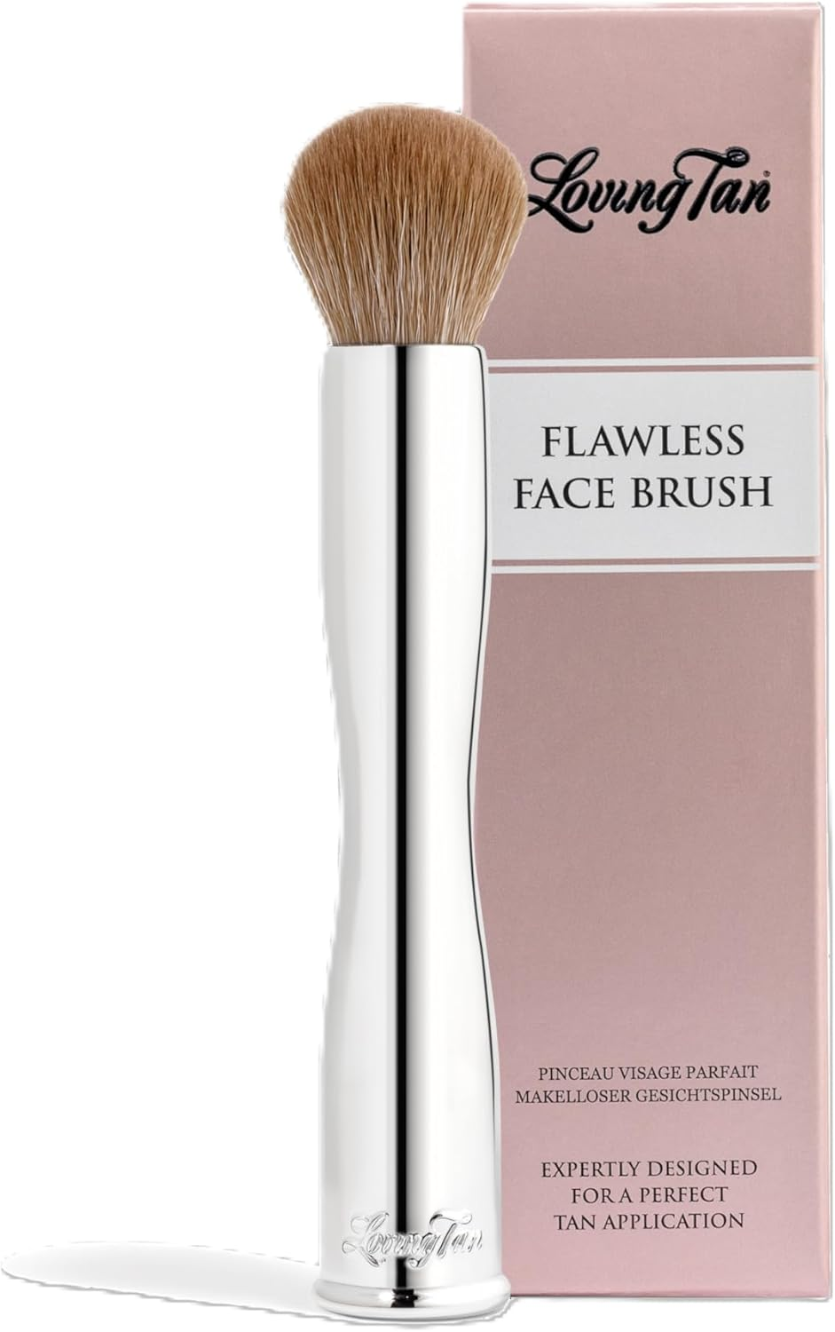 Loving Tan Flawless Self Tanning Brush - Streak Free, Premium Bristles, Free-Standing, Vegan and Cruelty Free (Flawless Face Tan Brush)