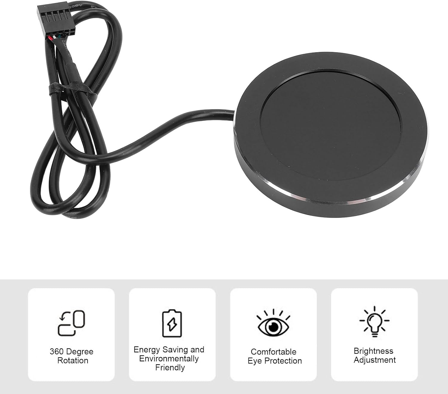 2.1" AIO Display Screen, Computer Temp Monitor CPU Cooler LCD Display for CPU Liquid Cooler, 480X480 round PC Sensor Panel for PC Computer Accessories image number 1