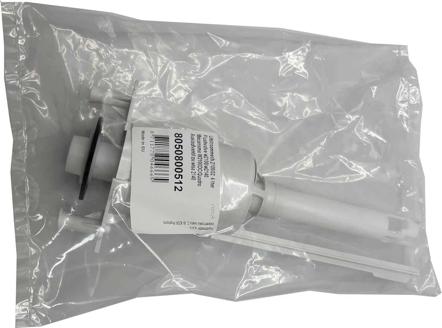 WISA (A Fluidmaster Brand) 8050800512 Drain Mechanism Including Floor Adhesive Cleaner - Perfect Flushing Technology for WISA Quadro 4L 2140/2940 image number 1