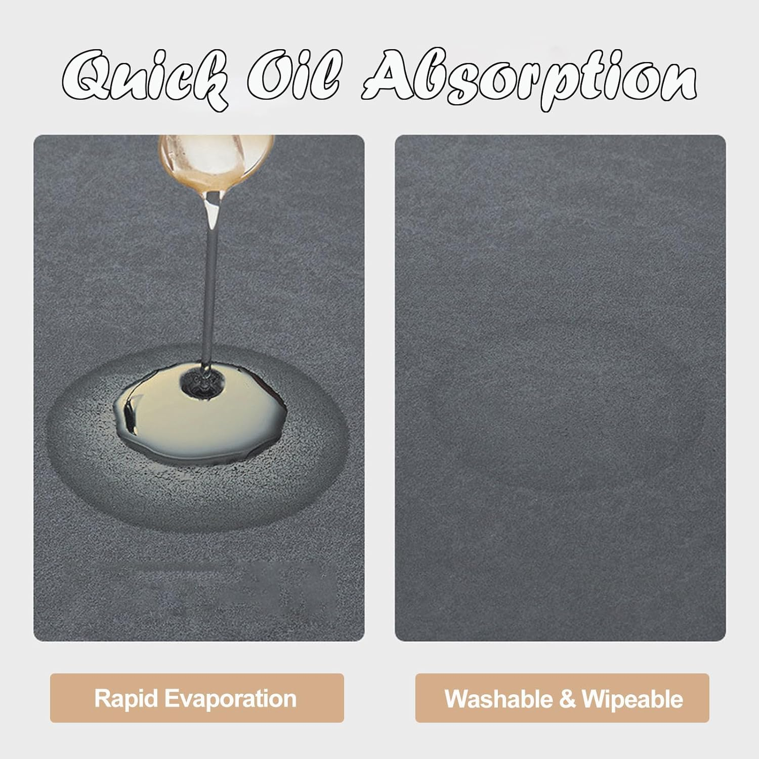 Taoluwin Kitchen Rugs Set, 2Pcs Diatom Mud Kitchen Mats, Super Absorbent Kitchen Runner Rug, anti Slip Kitchen Floor Mats for Front of Sink, Laundry Room, Hallway, 40X60 Cm+40X120 Cm (Welcome) - Plaid image number 2