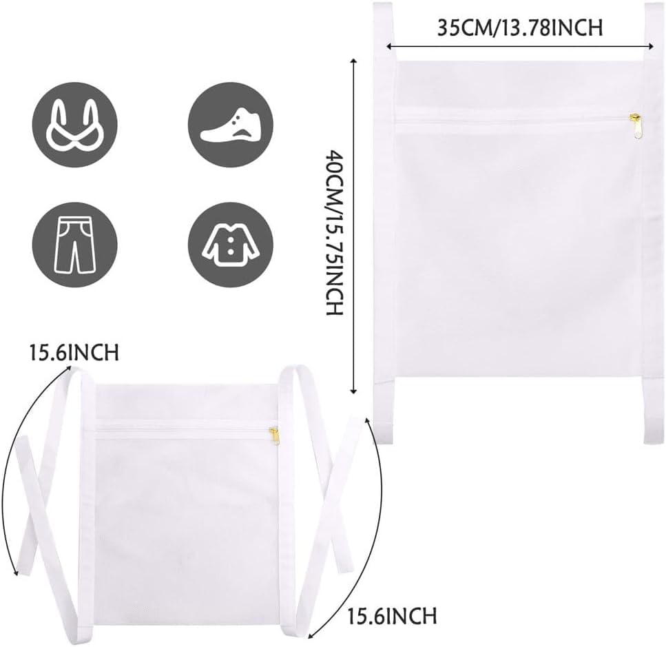 Sneaker Wash Dry Net Bag, 1Pc Sneaker Drying Mesh Bag, Large Shoe Drying Mesh Bags,Laundry Bags Sturdy Shoe Drying Mesh Bags,Smooth Zipper Sneaker Laundry Bags,Shoe Bag Sturdy Shoe Drying Mesh Bags image number 3