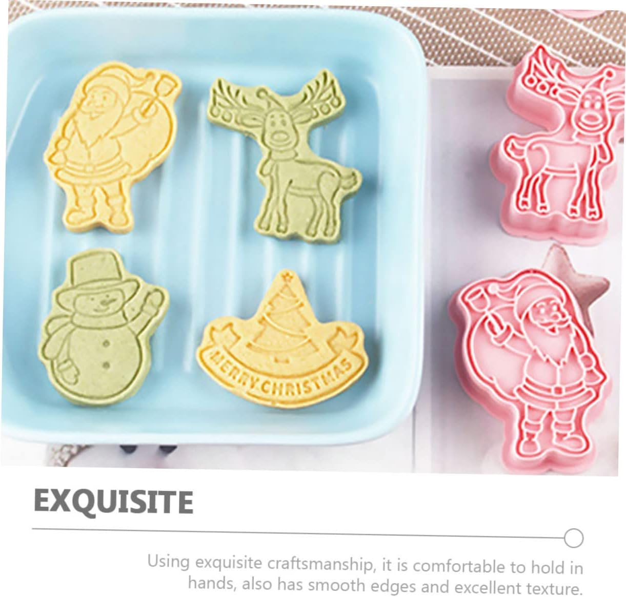 8Pcs Christmas Cookie Cutters Xmas Baking Mold Xmas Baking Supplies for Homemade Cookie Molds Festive Decorations image number 6