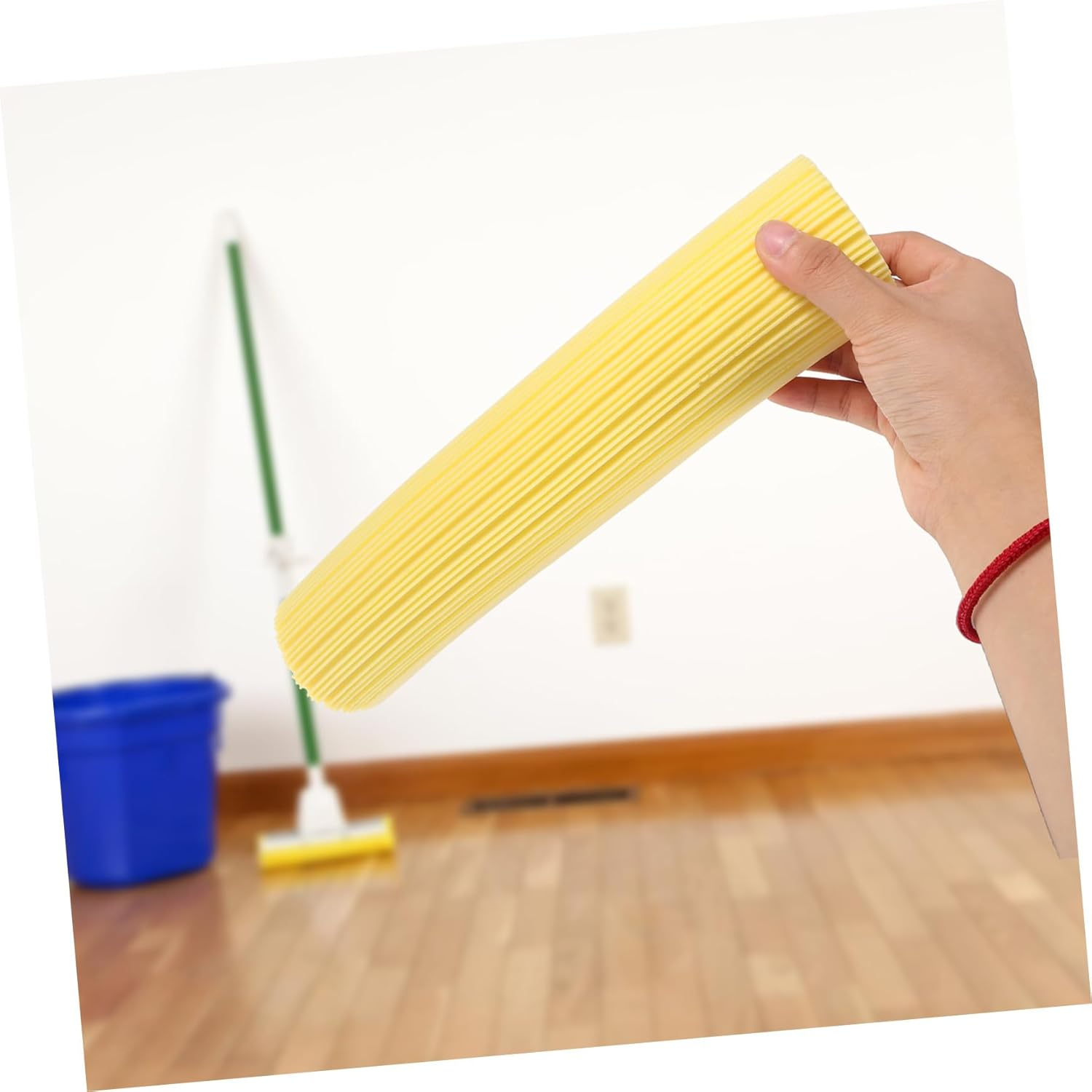 VALICLUD 3Pcs Sponge Mop Head Replacement 28Cm Yellow Water Absorption Mop Refill Accessory Suitable for Bathroom and Tile Floors image number 1