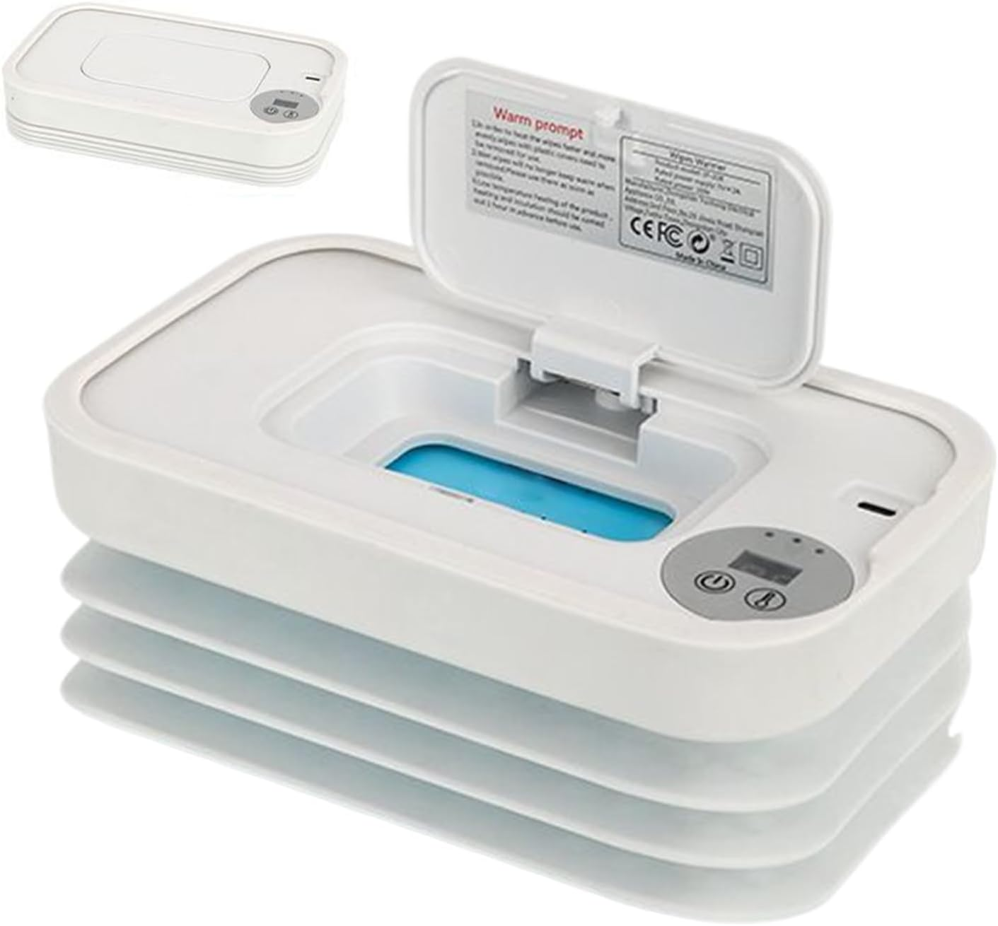 Cordless Wipe Warmer | Foldable Wipe Warmer Dispenser for Home,3 Modes Baby Supplies for Road Trips Business Trips Traveling Car