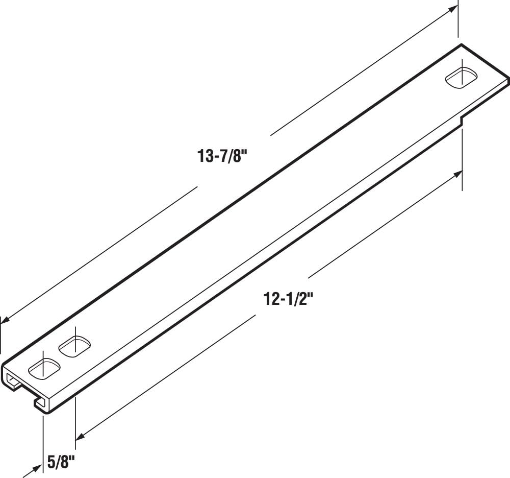 Prime-Line Products H 3529 Casement Track, Aluminum,(Pack of 2) image number 1